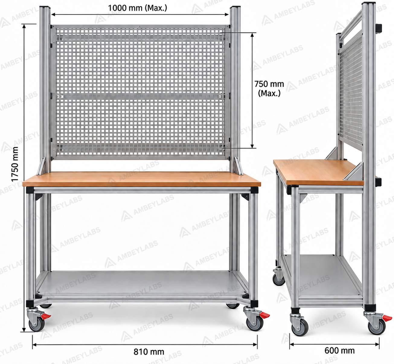 AL-E1401  EDUCATIONAL ELECTRICAL CONTROL PANEL / MOBILE WIRING BENCH